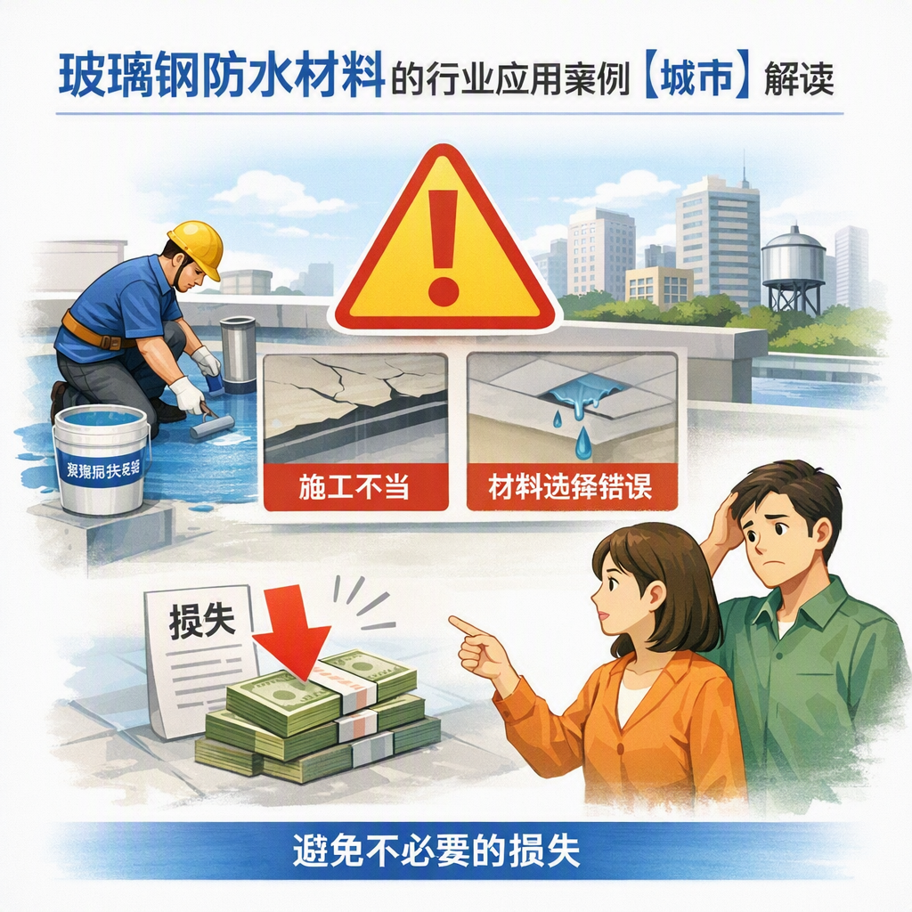 玻璃钢防水材料的行业应用案例，辽源解读